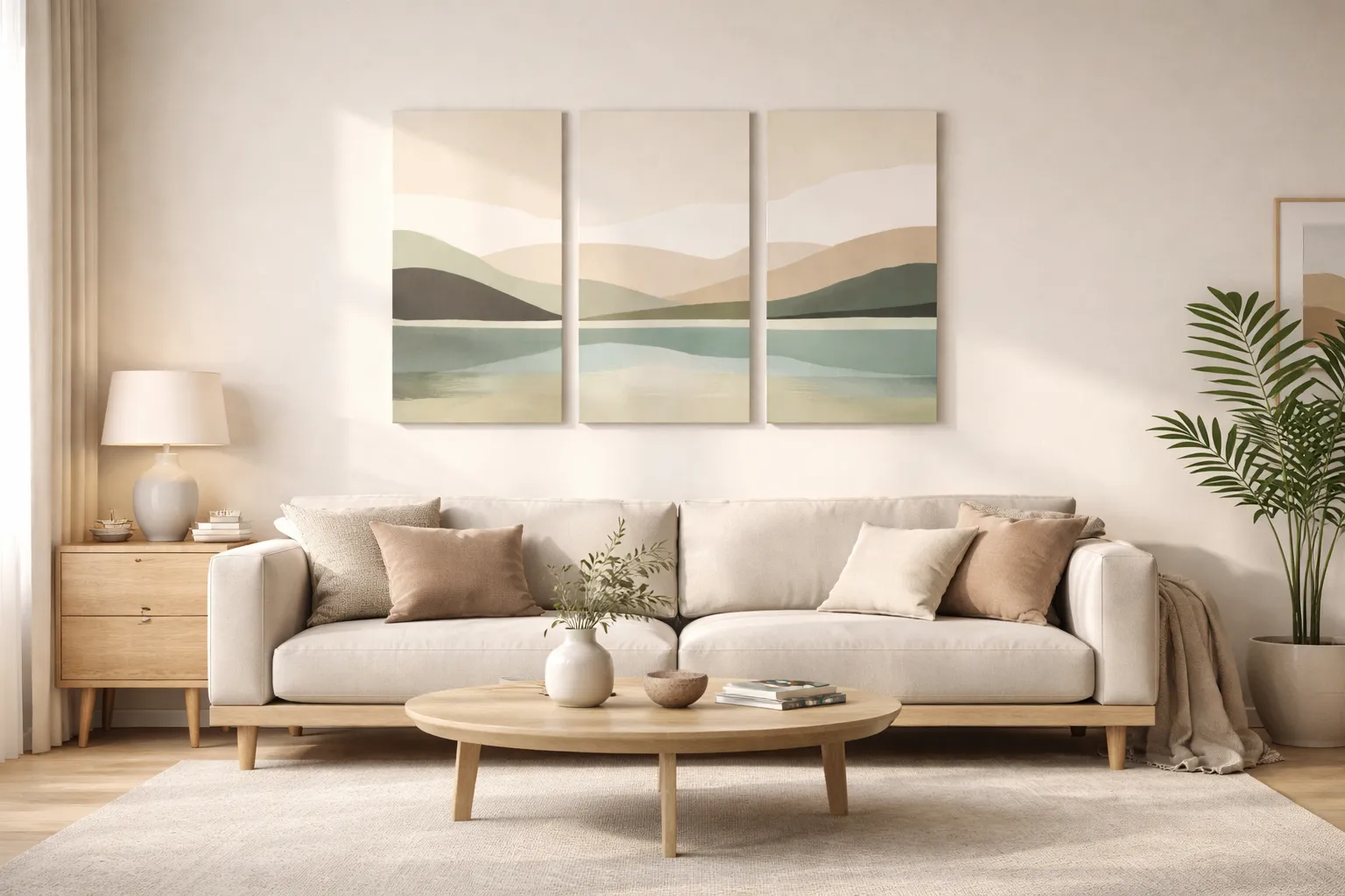 Triptych Art Wall Hanging Guide: How to Achieve Perfect Alignment and Balanced Spacing