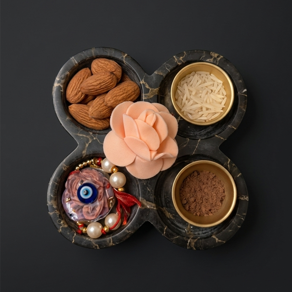 Luxury Handcrafted Marble Rakhi Pooja Thali Designs to Elevate Your Festive Rituals